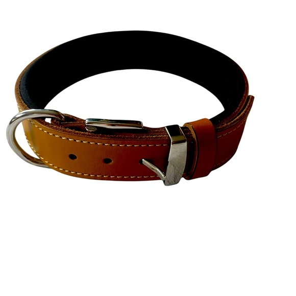 NIB TUBERK Vegetable Tanned Dog Collar - Picture 2 of 5